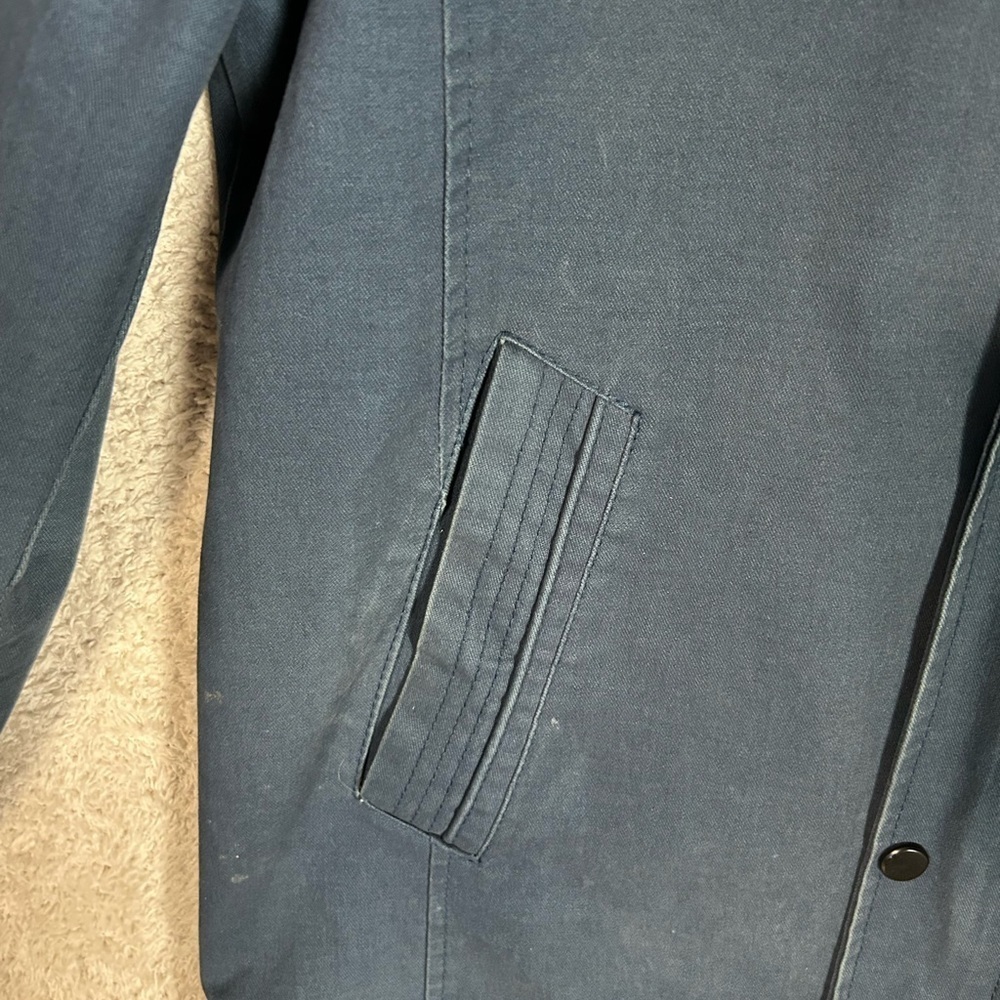 Wantdo Men's Heavy Casual Cotton Lined Jacket. Blue Size Medium. Preppy Casual - Picture 3 of 13
